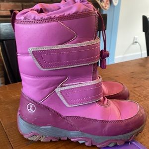 Lands End girls winter boots pink size 2